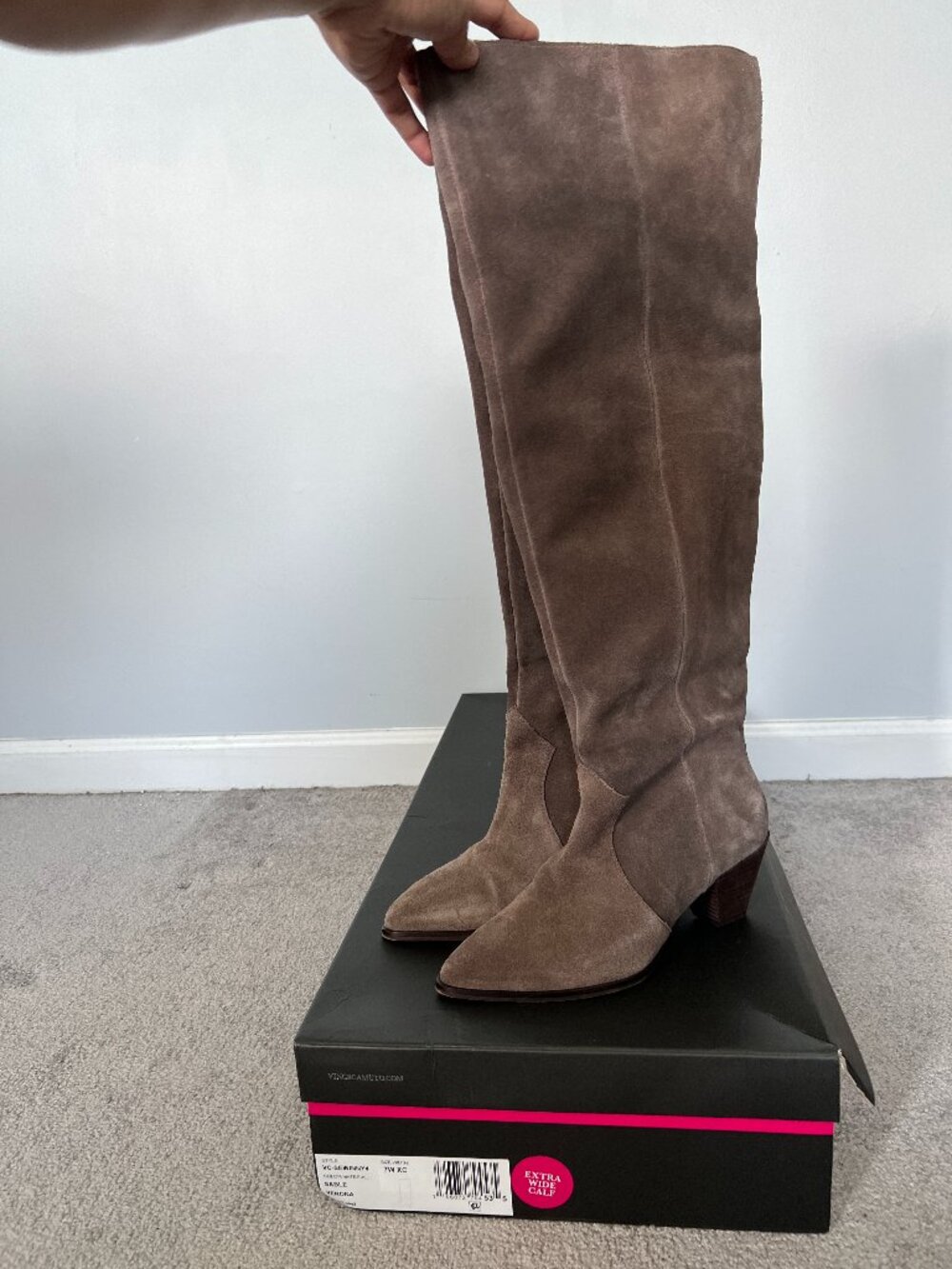 Vince Camuto Sewinny4 Sable Suede OTK Boots 7W